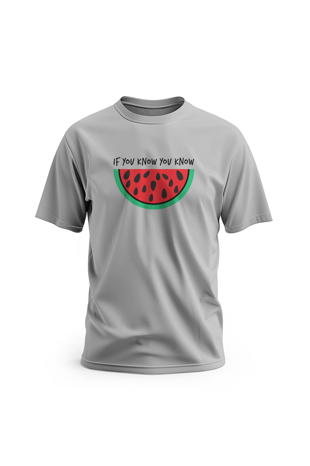 Zaytoon Gift T-shirt Gray / S T-shirt IF YOU KNOW YOU KNOW And Half Watermelon T-Shirt Unisex