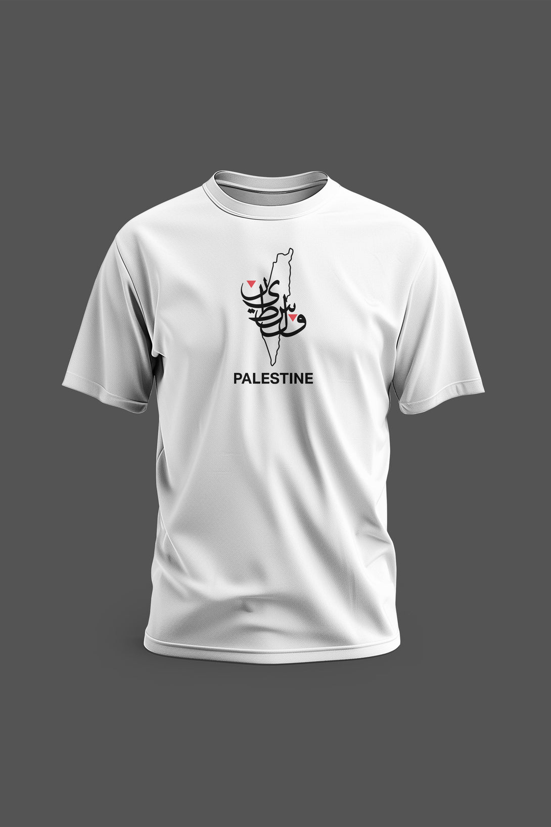 Zaytoon Gift T-shirt White / S Free Palestine In Arabic Palestinian Map Jerusalem's City T-Shirt