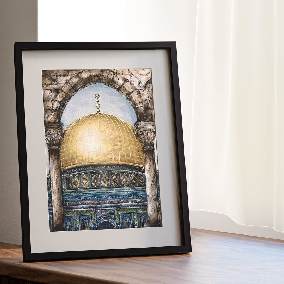 Zaytoon Gift Wall Decorations Al-Aqsa And Dome Of The Rock Digital Art Wall Decor