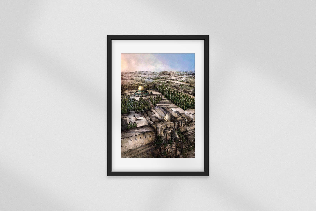 Zaytoon Gift Wall Decorations Al-Aqsa Digital Art Wall Decor