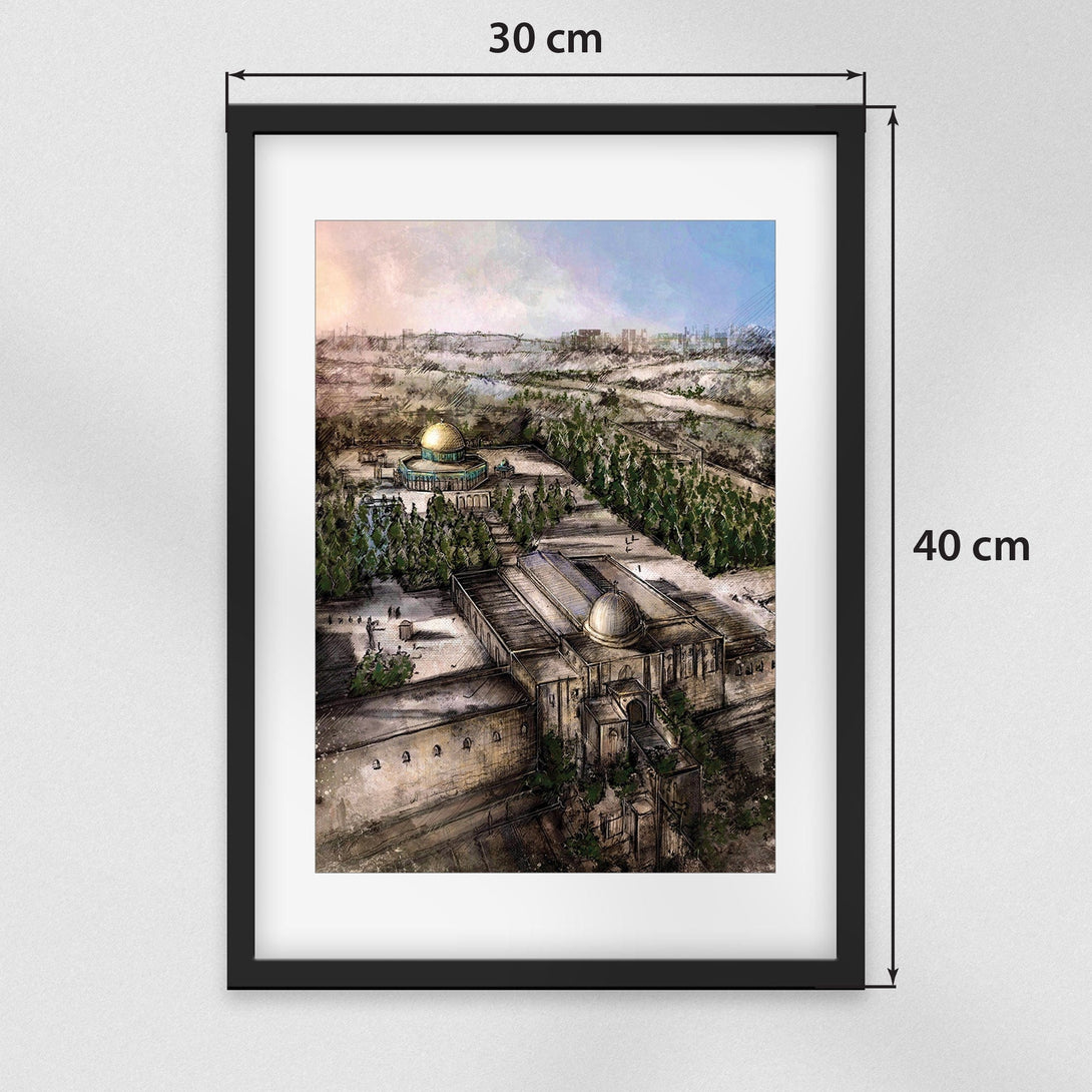 Zaytoon Gift Wall Decorations Al-Aqsa Digital Art Wall Decor