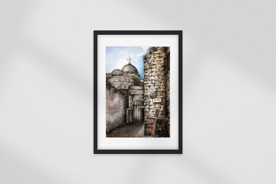 Zaytoon Gift Wall Decorations Church of the Holy Sepulchre Digital Art Wall Art