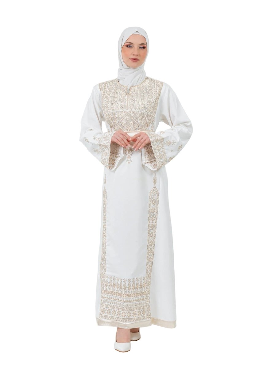 tatreez dress modern Intricate Tatreez Embroidery Ball Gown: Elegance and Cultural Heritage
