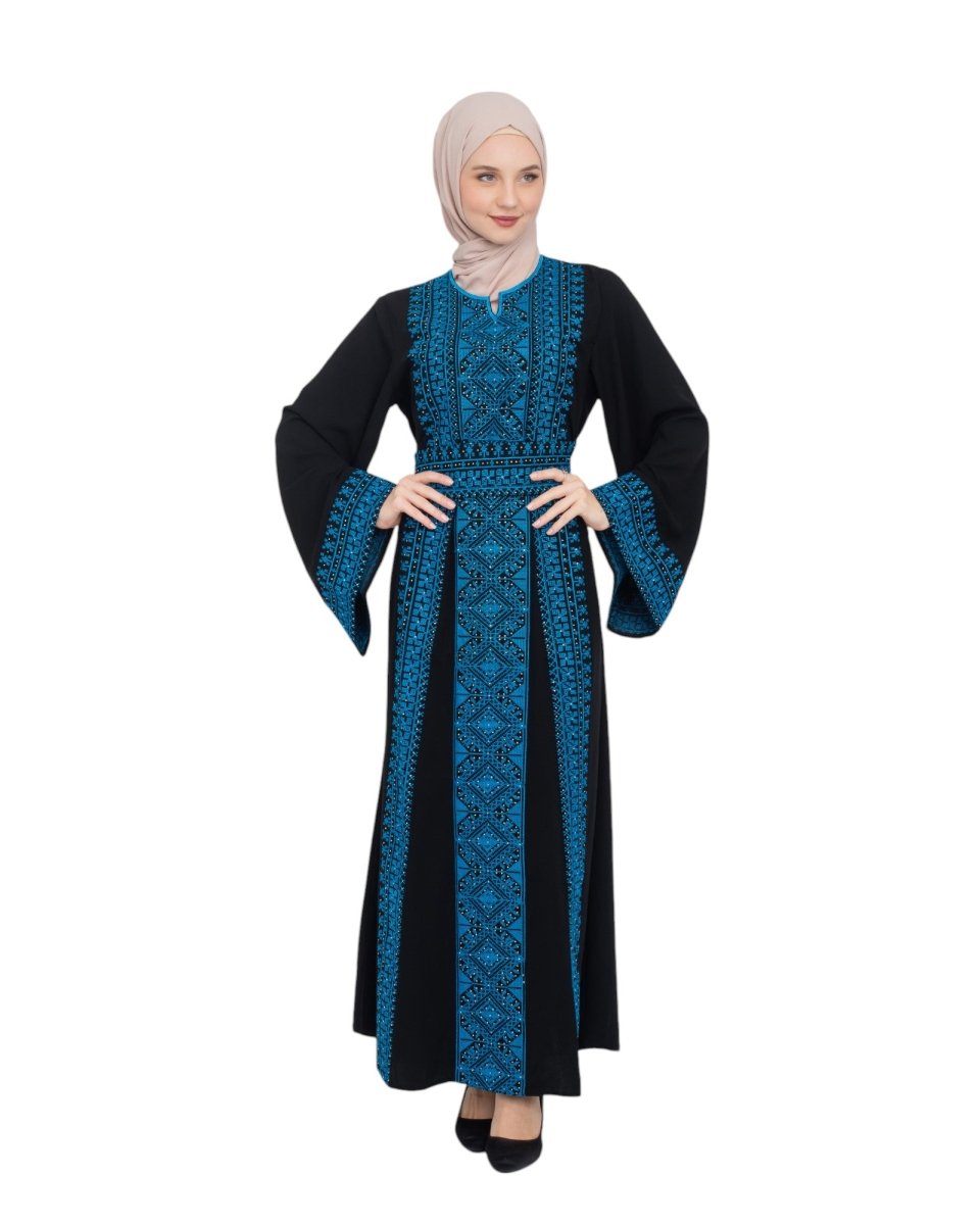 Palestinian Quadrangle Thobe  Traditional Tatreez Dress | Zaytoon   Zaytoon Gift