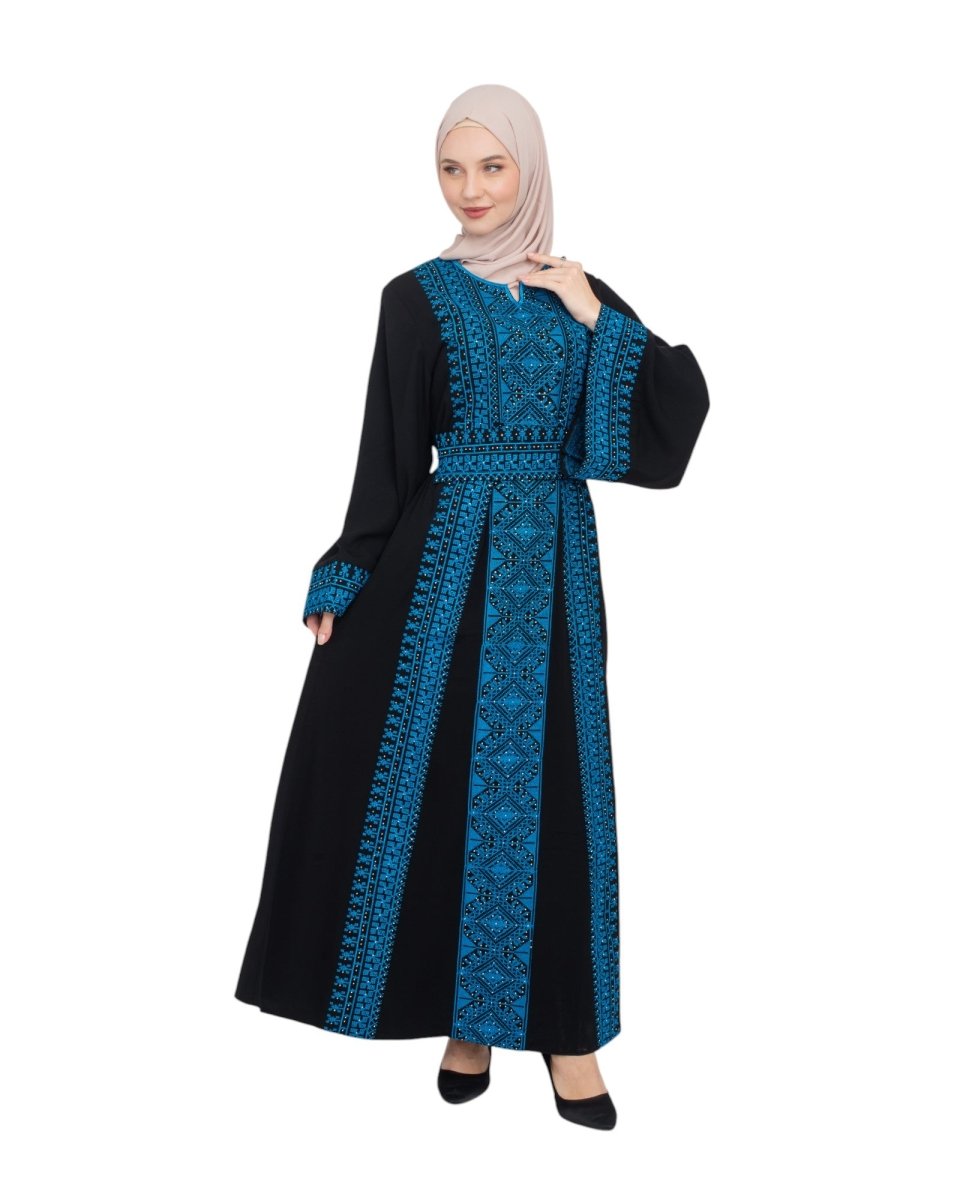Palestinian Quadrangle Thobe – Traditional Tatreez Dress Palestinian Quadrangle Thobe – Traditional Tatreez Dress